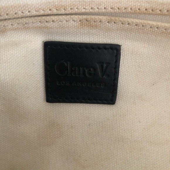 Clare V Zip Sac in cream rattan - Picture 7 of 7